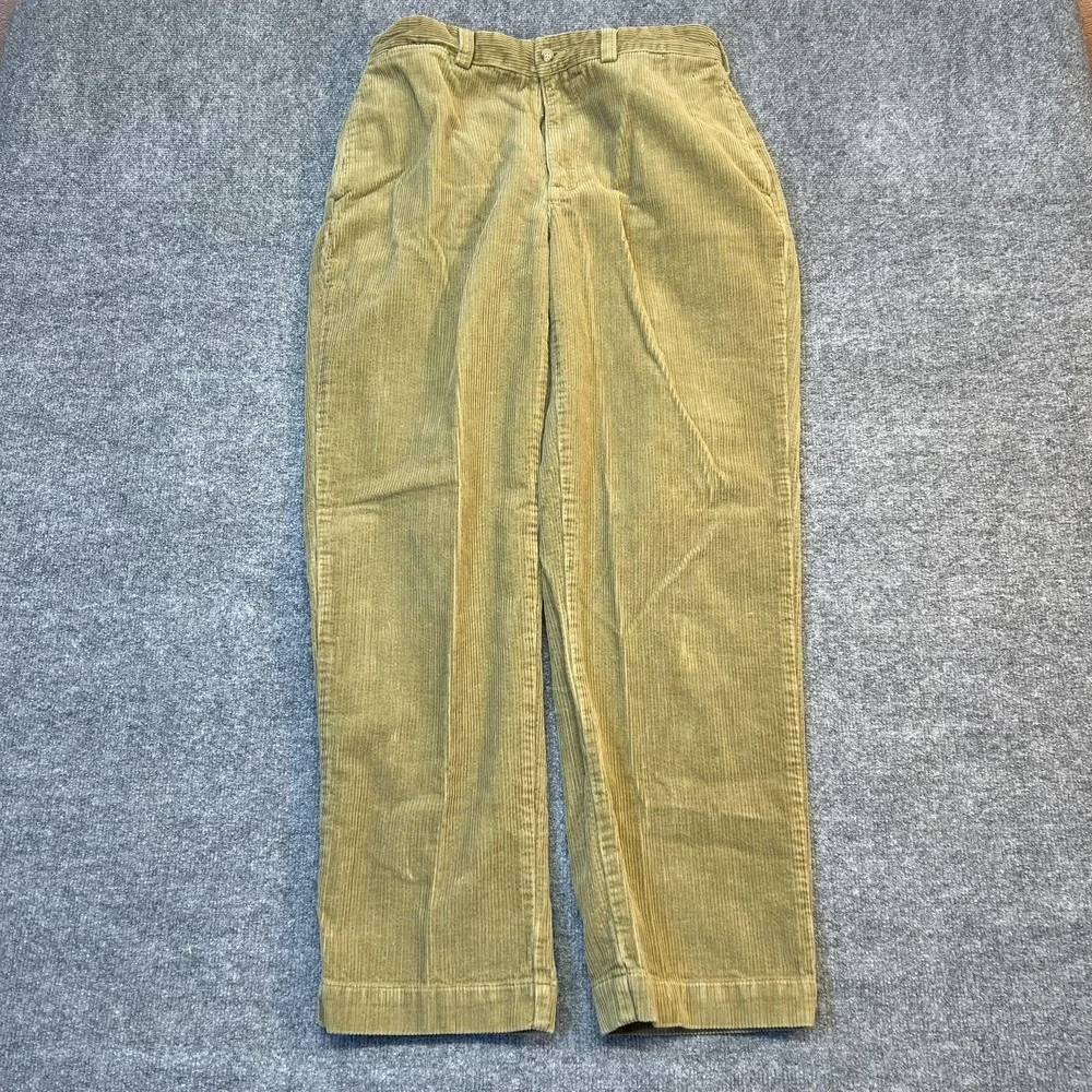 Polo Ralph Lauren Philip Pants Men 34x32 Beige Corduroy Classic Fit Dress(34x30) - Picture 1 of 13